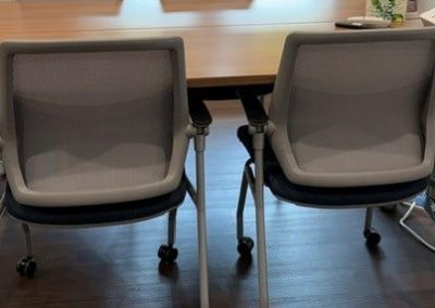 Side Chairs in a Conference Room of a Commercial Building