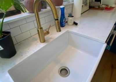 White Kitchen Sink - After